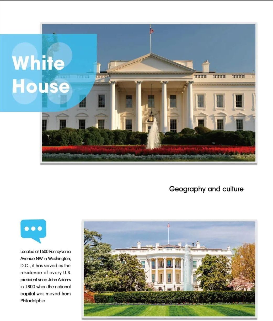 Wange Weisses Haus Washington Architektur-Modell, zur Montage mit mit Bausteinen Weisses Haus, Weiss