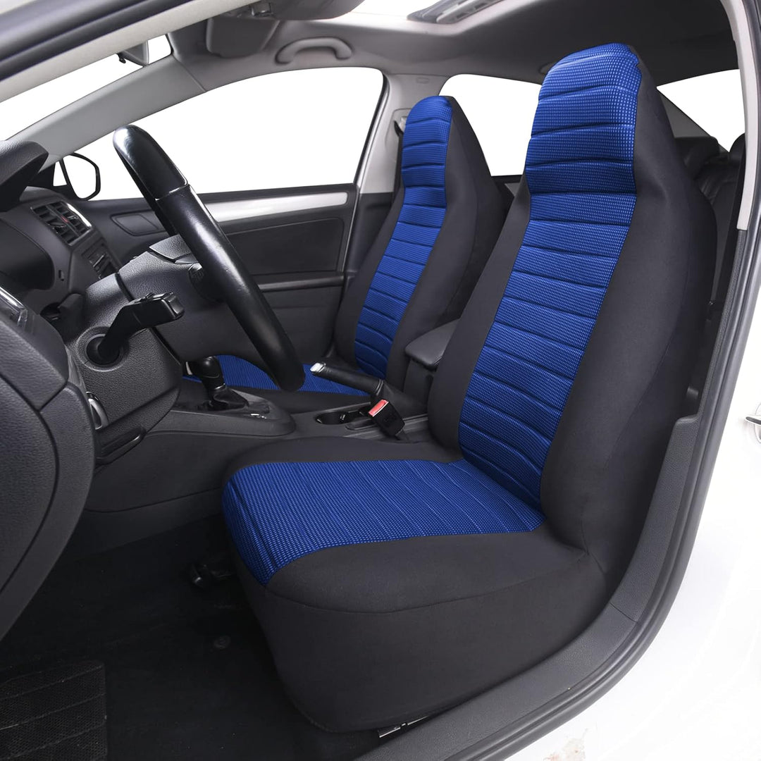 TOYOUN Autositzbezüge Vordersitze Sitzbezüge Auto Blau, Auto-Sitzschoner Schonbezüge Vordersitzbezüg