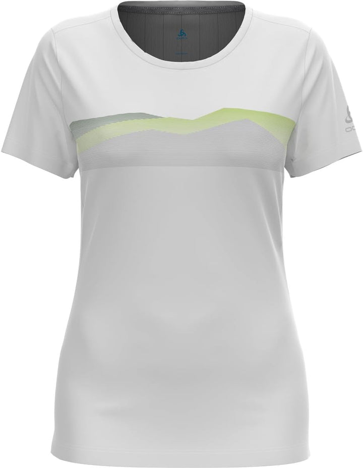 Odlo Damen F-Dry Ridgeline_551401 Kurzarm Shirt, Weiss