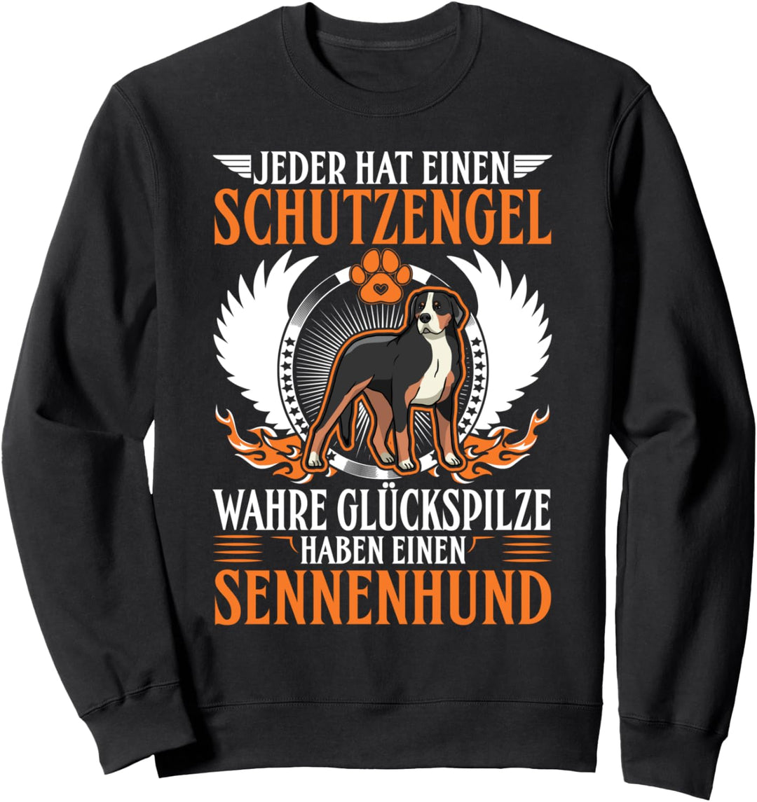 Schweizer Sennenhund Schutzengel Entlebucher Sennenhund Sweatshirt