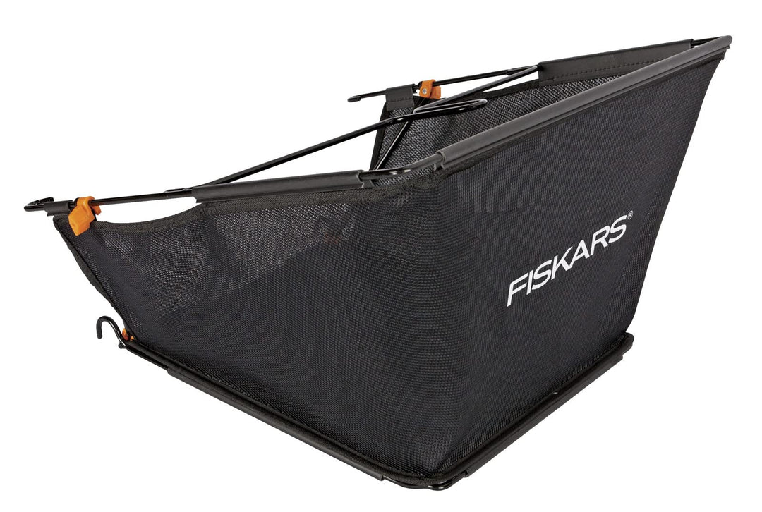 Fiskars Grasfangkorb für Fiskars Spindelmäher StaySharp Max, 18 Liter, StaySharp, Schwarz/Orange, 10