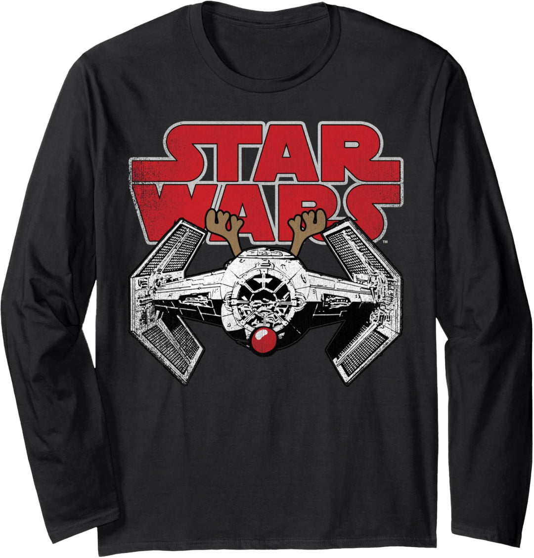 Star Wars TIE Fighter Rudolf Nose Christmas Langarmshirt
