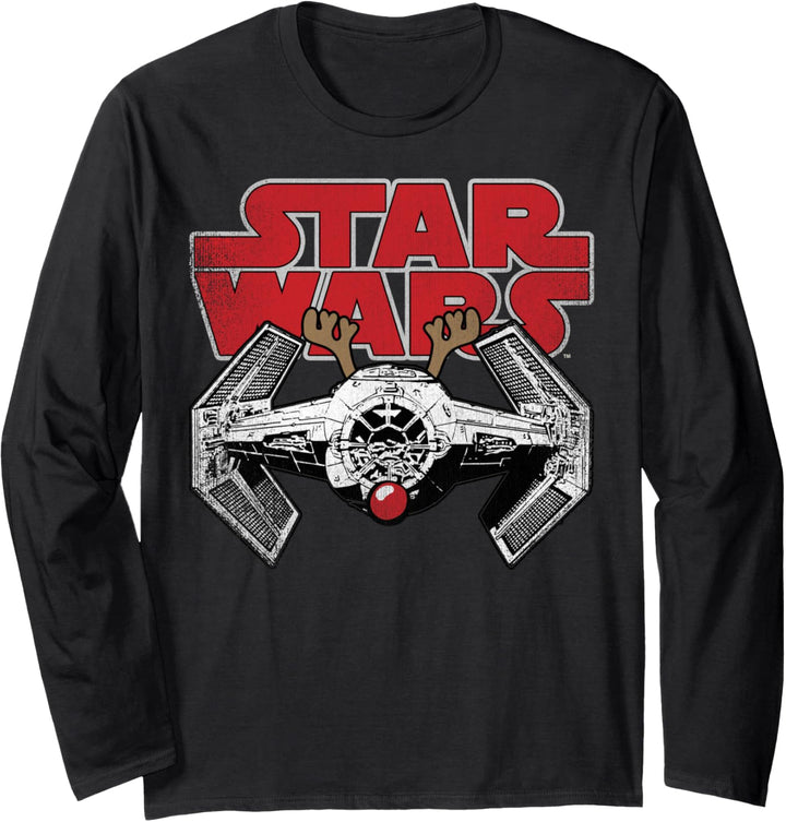 Star Wars TIE Fighter Rudolf Nose Christmas Langarmshirt