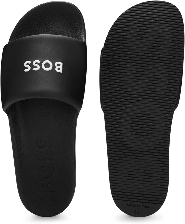 BOSS Herren Reese Napu Slide 41 EU Black1, 41 EU Black1