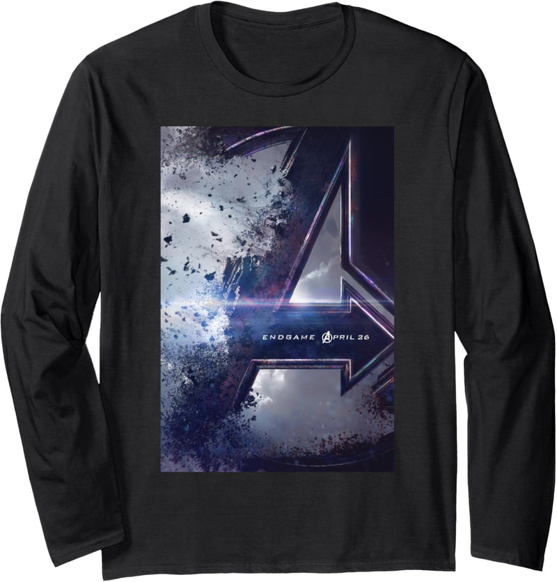 Marvel Avengers: Endgame Shattered Logo Poster Langarmshirt