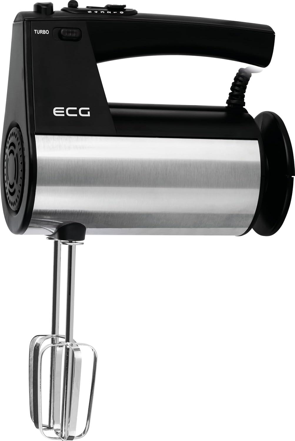 ECG RS 5011 Handmixer, 10 Geschwindigkeitsstufen, TURBO-Boost-Taste, 2 Rührbesen, 2 Knethaken, 700 W