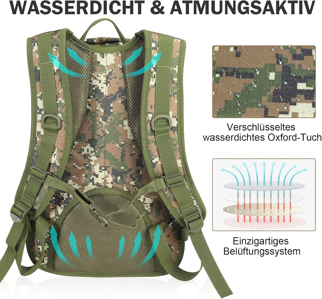 SHANNA Militärrucksack 35L/50L Armee Rucksack Molle, Hohe Kapazität Trekkingrucksack Wanderrucksäcke