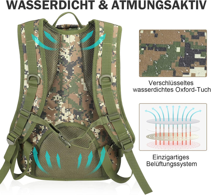 SHANNA Militärrucksack 35L/50L Armee Rucksack Molle, Hohe Kapazität Trekkingrucksack Wanderrucksäcke