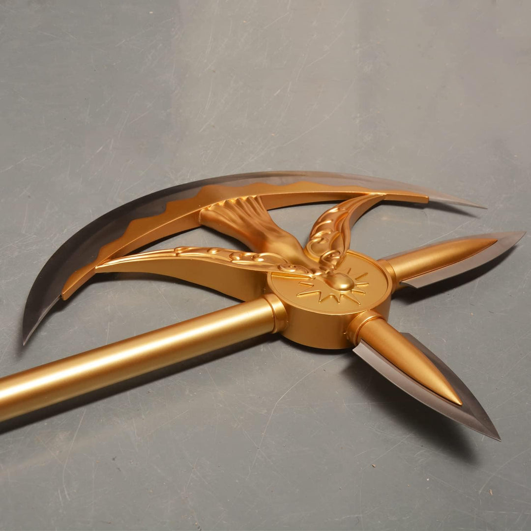 Axe of Escanor, The Seven Deadly Sins Rollenspiel-Requisiten, 1:1 Nachbildung, zwei Materialien erhä