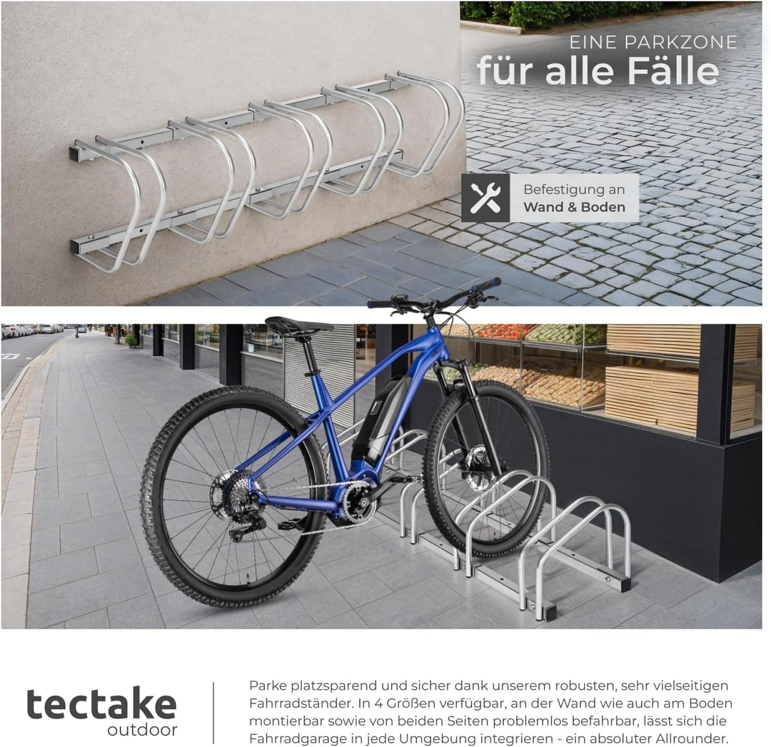 TecTake Fahrradständer für Fahrräder Fahrradparker Bike Fahrrad Ständer Rad aussen - Diverse Modelle