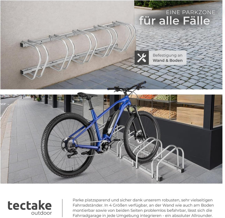 TecTake Fahrradständer für Fahrräder Fahrradparker Bike Fahrrad Ständer Rad aussen - Diverse Modelle