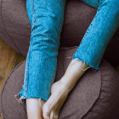 Lumaland Sitzsack Pouf (50 L) | Kompakter Sitzsack mit 3-in-1-Funktion: bequemer Hocker, praktisches