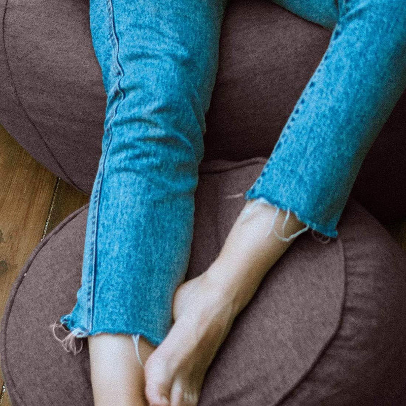 Lumaland Sitzsack Pouf (50 L) | Kompakter Sitzsack mit 3-in-1-Funktion: bequemer Hocker, praktisches