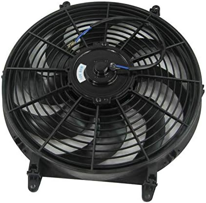 Riloer 14" Auto Elektrischer Kühler Push-Pull Zwischenlüfter, Universal Slim Elektrischer Lüfter für