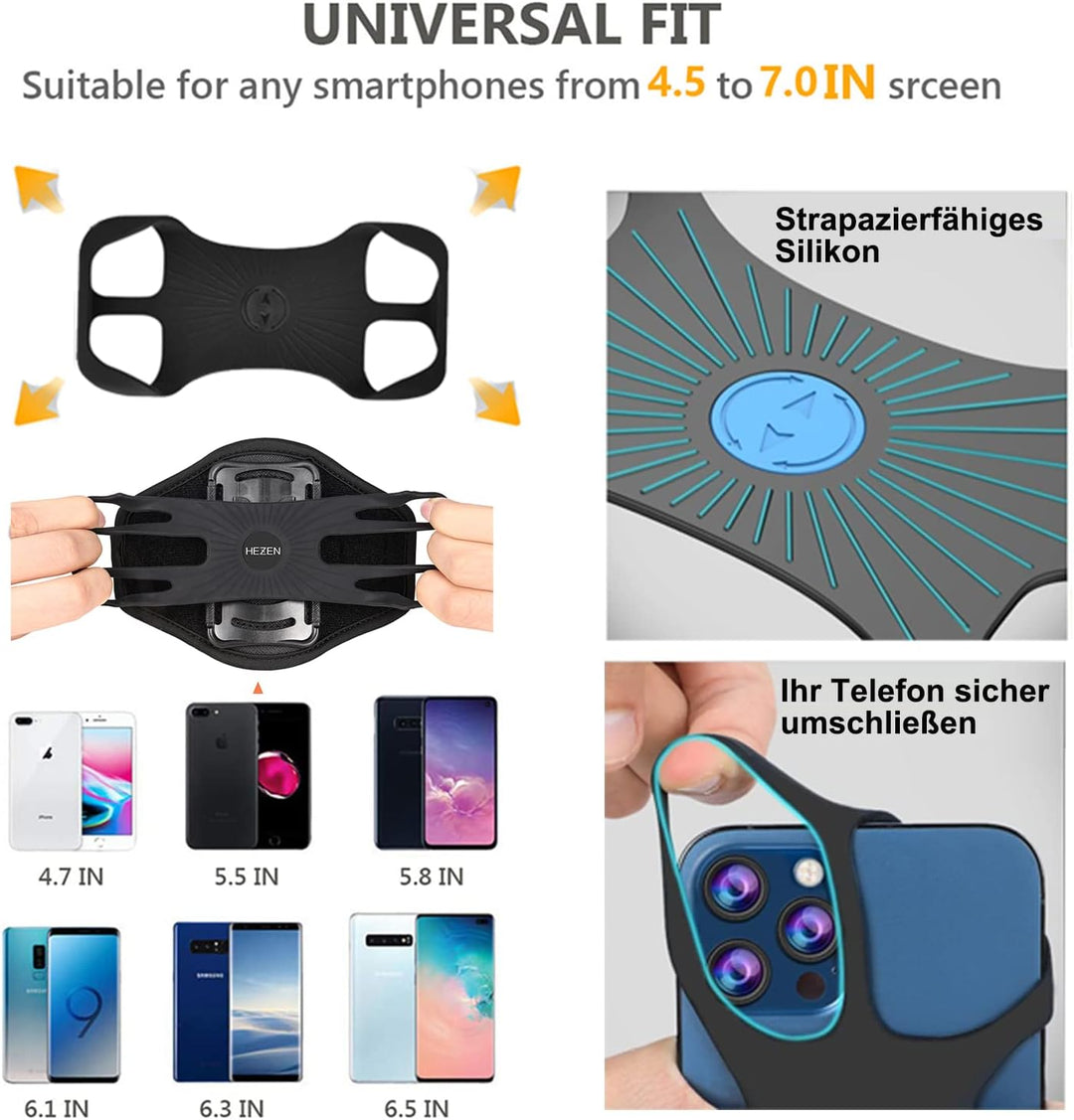 Outdoor Handy-Halter mit abnehmbare Halterung Handytasche Rucksack,Rucksack Handyhalter,Smartphone T