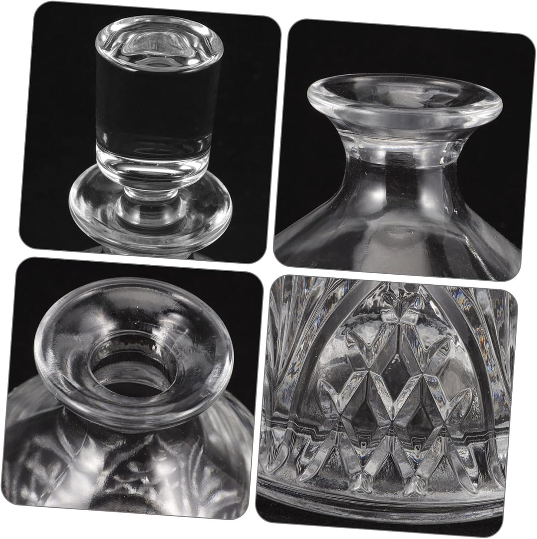 MAGICLULU Whisky Karaffe Glas Mit Elegantem Glasverschluss Transparenter Dekanter Für Brandy Whiskey