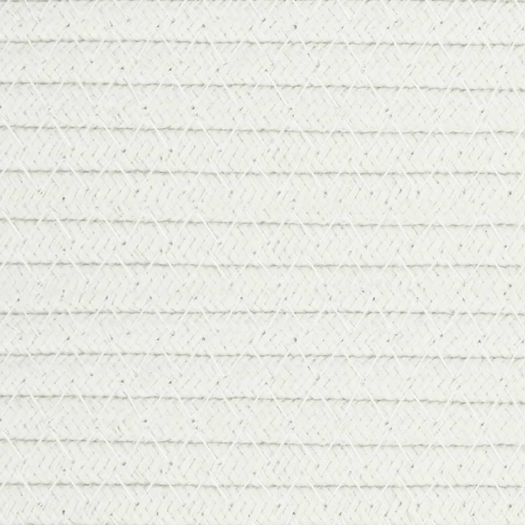 Aufbewahrungskörbe 2 STK. Beige und Weiss Ø28x28 cm Baumwolle,Körbe,358459