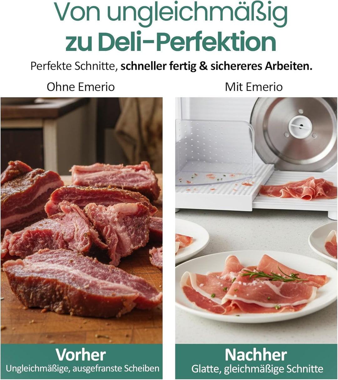 Emerio Allesschneider"Made in EU" MS-125000, Edelstahl Messereinheit in Deutschland produziert, eins