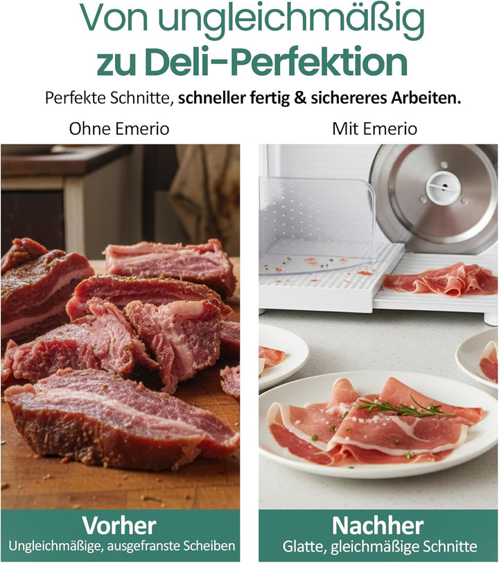 Emerio Allesschneider"Made in EU" MS-125000, Edelstahl Messereinheit in Deutschland produziert, eins