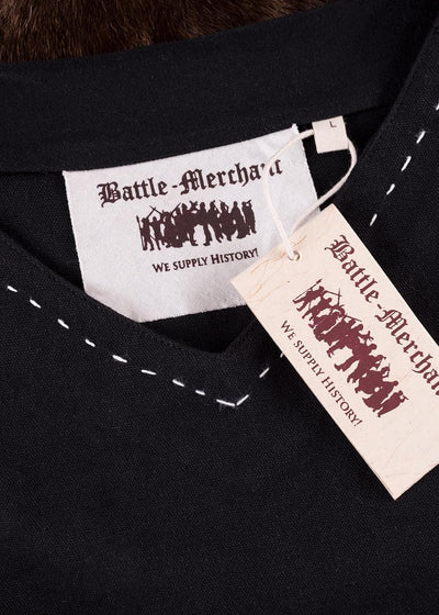 Battle-Merchant | Mittelalter Tunika Askur | LARP Wikinger Kleidung aus Baumwolle für Herren Weinrot