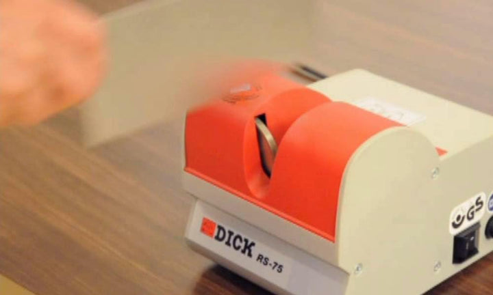 F. DICK Messerschärfer, Abziehmaschine, RS-75 (75 Watt, 230 Volt, geeignet für Laden und Gastronomie
