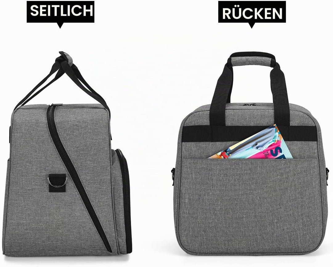 Yarwo Overlocktasche mit Grosser Öffnung, Cover-/ Overlock Transpot/Aufbewahrungstasche für meiste g