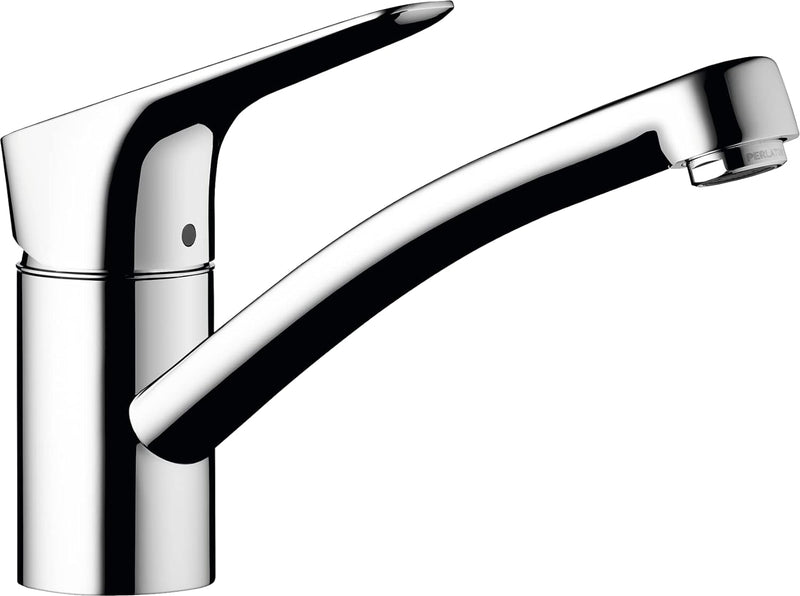 hansgrohe Küchenarmatur MyCube, Wasserhahn Küche mit Auslauf Höhe 120 mm, wassersparend, 360° drehba