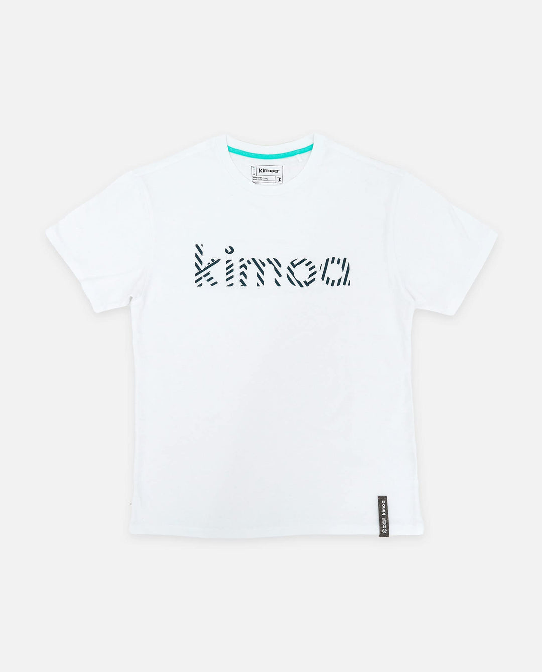 Kimoa Unisex Streaky Eco Weiss T-Shirt (1er Pack) XS-S Weiss, XS-S Weiss