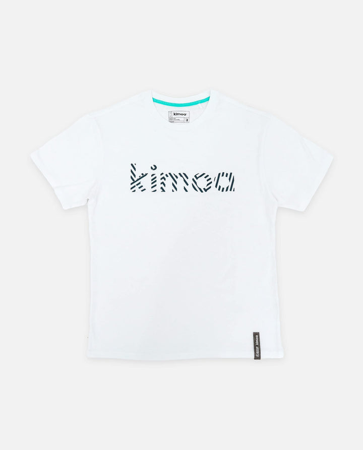 Kimoa Unisex Streaky Eco Weiss T-Shirt (1er Pack) XS-S Weiss, XS-S Weiss