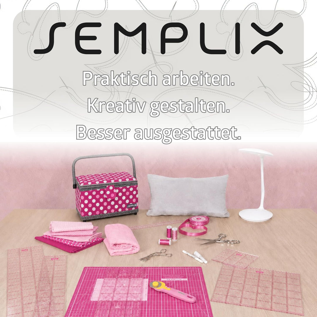 SEMPLIX Schneidematte A1 in Grün, Rosa, Grau, Türkis, Lila. Ideal fürs Basteln, Nähen und Patchworke