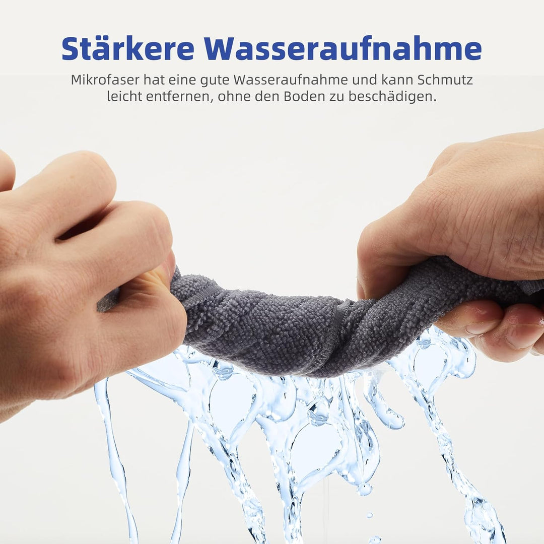 8 Stück Wischtücher für Roborock S8 Pro Ultra Saugroboter, Silberionen Mikrofaser VibraRise 2.0 Wisc
