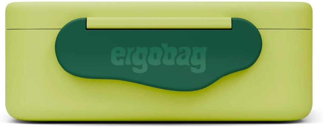 ergobag Brotdose mit Trennfach, BPA-frei, Spülmaschinenfest Fussball - Grün Fussball - Grün One Size