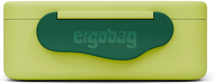 ergobag Brotdose mit Trennfach, BPA-frei, Spülmaschinenfest Fussball - Grün Fussball - Grün One Size