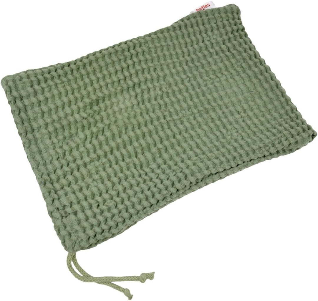 beties - PUR.NATURE - Sauna Kühlbeutel ca.16x25 mit Zugband; PREMIUM-Halbleinen Qualität (europäisch