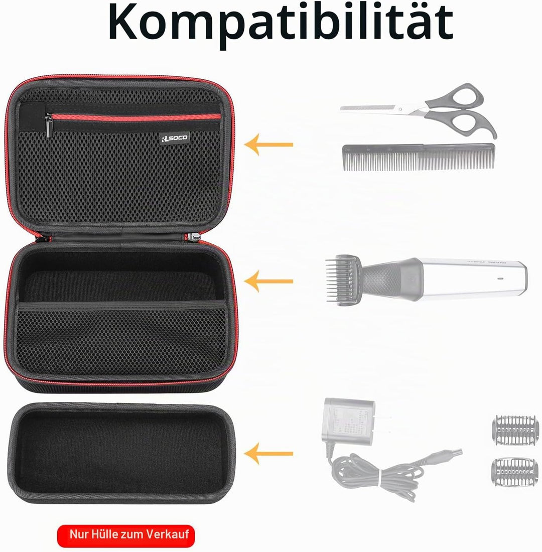 RLSOCO Tasche für Philips Bodygroom Series 5000/3000 Trimmer Modell BG5021/16,BG5480/15,BG3027/03,BG