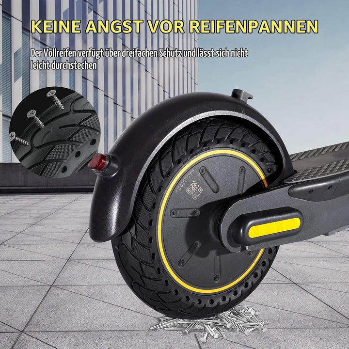 60/70-6,5 Vollgummireifen für Elektroroller, 10-Zoll-Vollgummireifen für Ninebot Max G30/G30 D2/Xiao