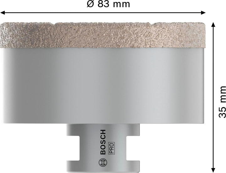 Bosch Professional 1x Diamanttrockenbohrer Dry Speed Best for Ceramic (für Trockenbohren von Hartker
