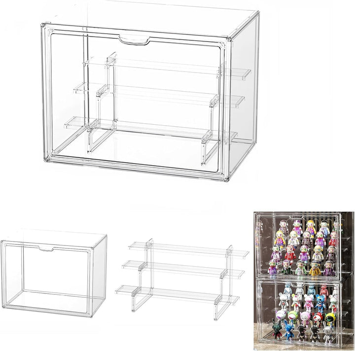 Siyecioa Schaukasten Vitrine, Acryl Vitrine, Glasvitrine, Plexiglas Vitrine Klein mit Tür Für Action
