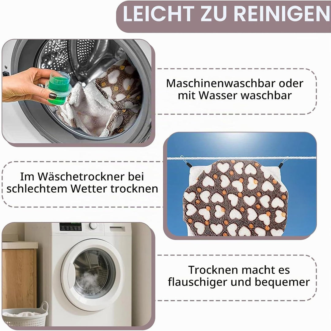 3 Stück Ratten Hängematte, Meerschweinchen Hängematte Set Doppelschicht Hängende Kleintierbetten Kle