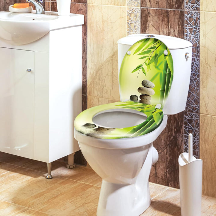 UISEBRT WC-Sitz mit Absenkautomatik Toilettensitz Premium Toilettendeckel Antibakteriell Klodeckel K