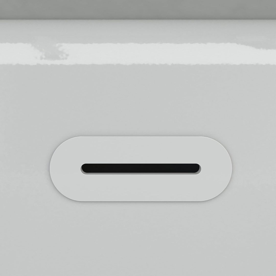 DURAVIT Freistehende Badewanne aus Acryl Standbadewanne DuraBerk in Weiss 170x70 cm Füllmenge: 202 l