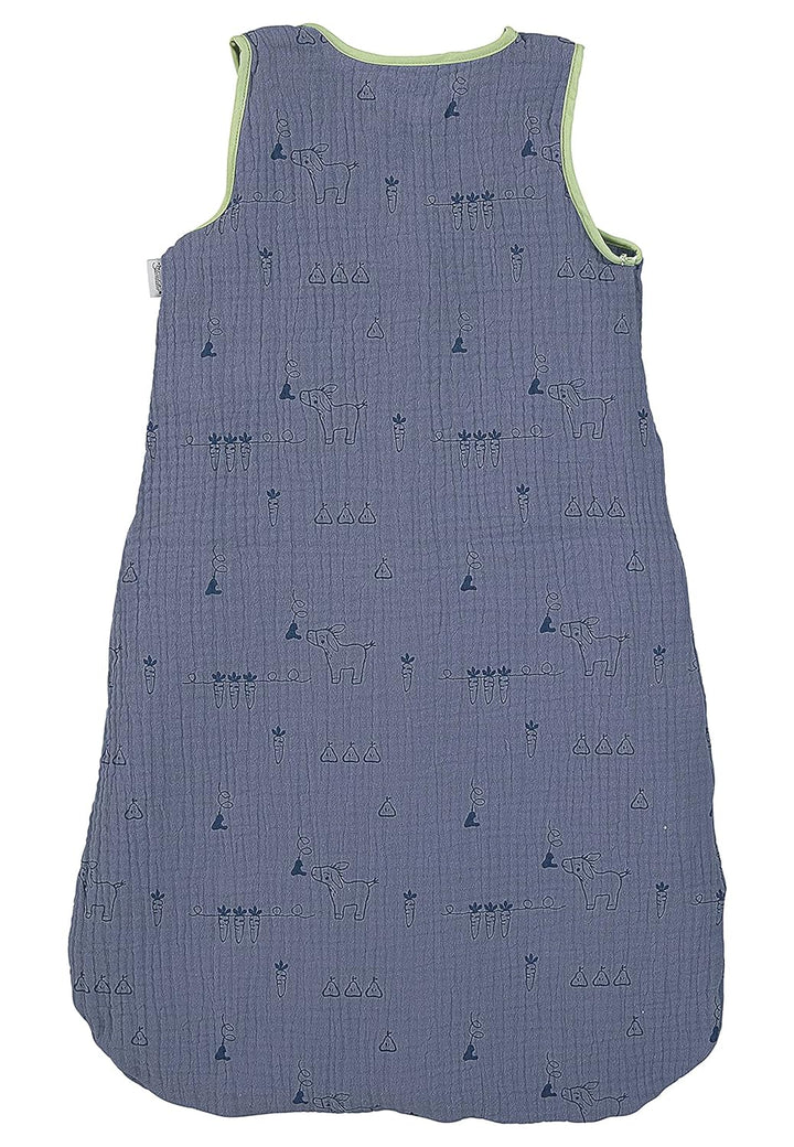 Sterntaler Musselin-Schlafsack 70cm Emmis Garden blau