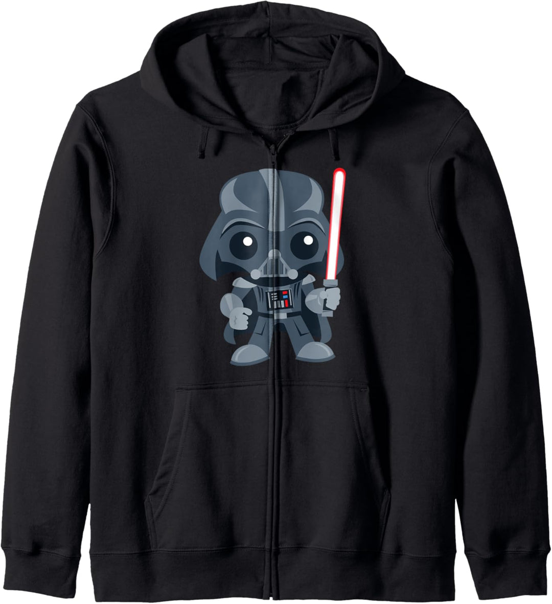 Star Wars Cute Darth Vader and Cartoon Saber Kapuzenjacke
