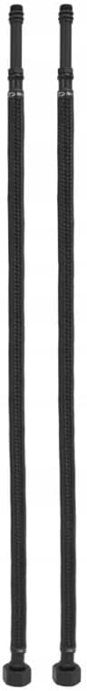 Tycner 80cm M10 x 3/8'' Inch BSP Schwarz Nylon Geflochten Flexibler Schlauch Zapfhahn, 80cm
