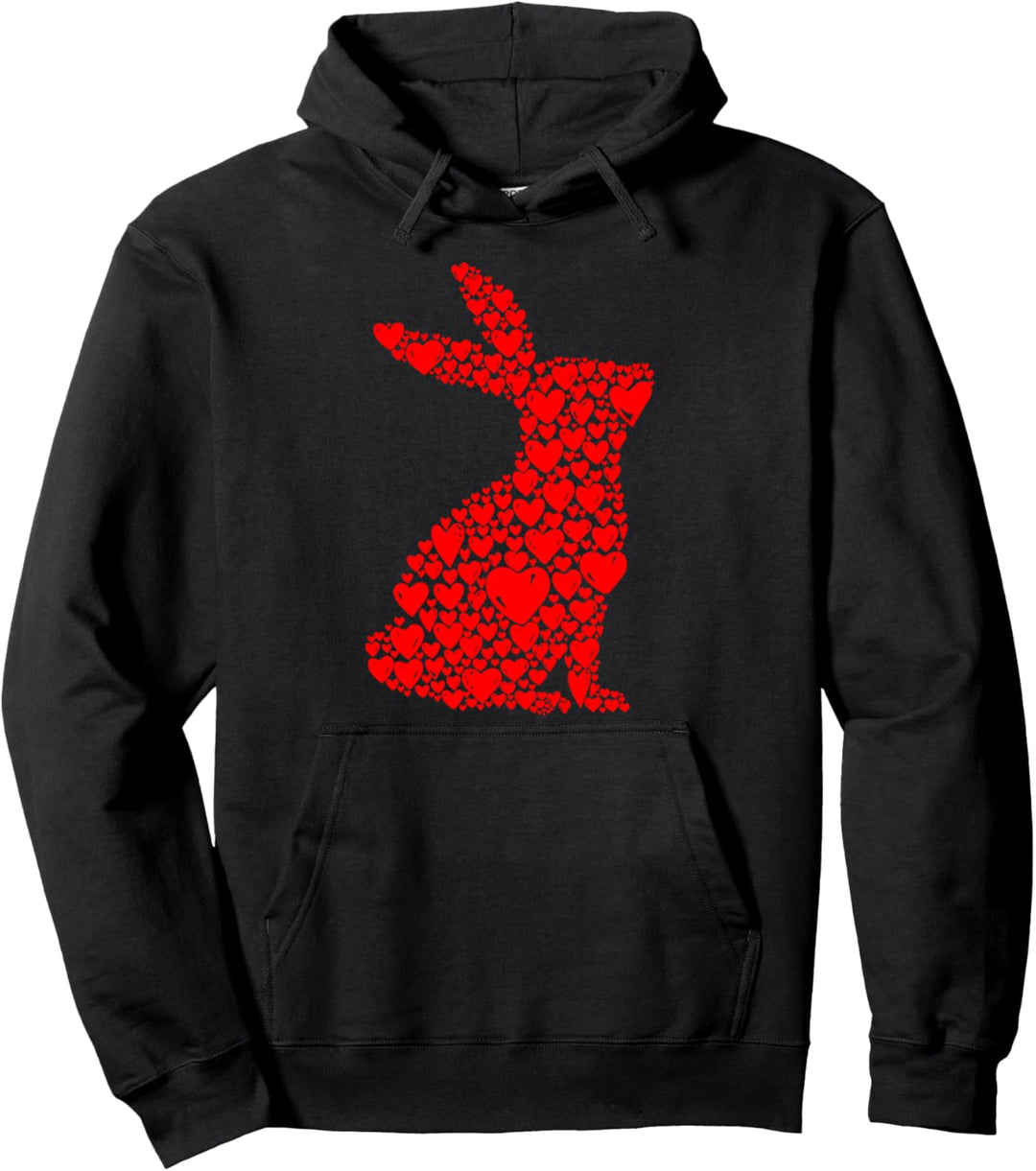 Hasen Liebe Hase Kaninchen Valentinstag Pullover Hoodie
