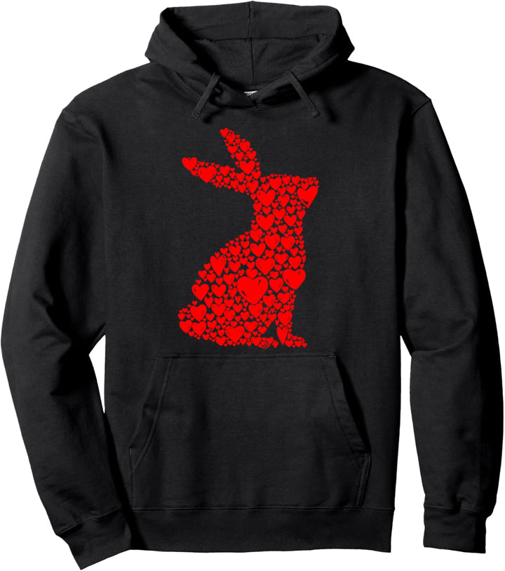 Hasen Liebe Hase Kaninchen Valentinstag Pullover Hoodie