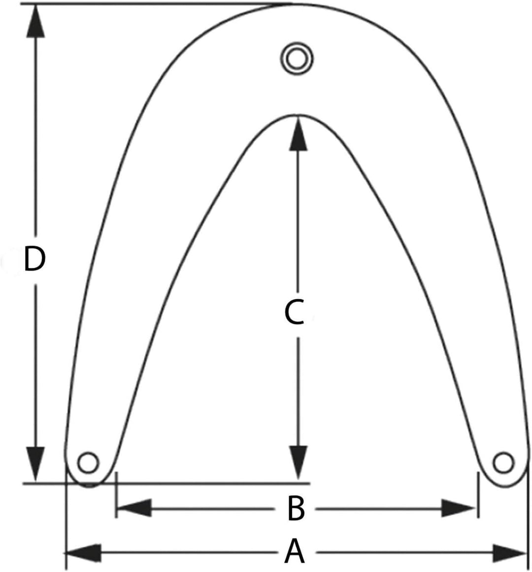 wellenshop Ocean Bugfender Weiss/Navy Blau 32,5 x 32 cm / 46 x 50 cm Fender Boot Bug Prallschutz Ram