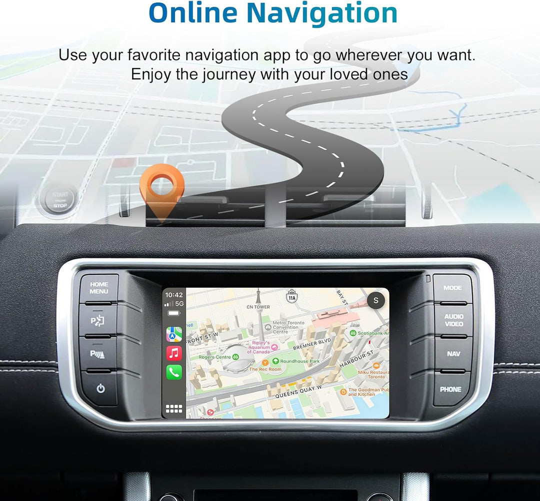 EZoneTronics Wireless CarPlay & Android Auto Retrofit Kit Decoder Box für Land Rover Jaguar Range Ro