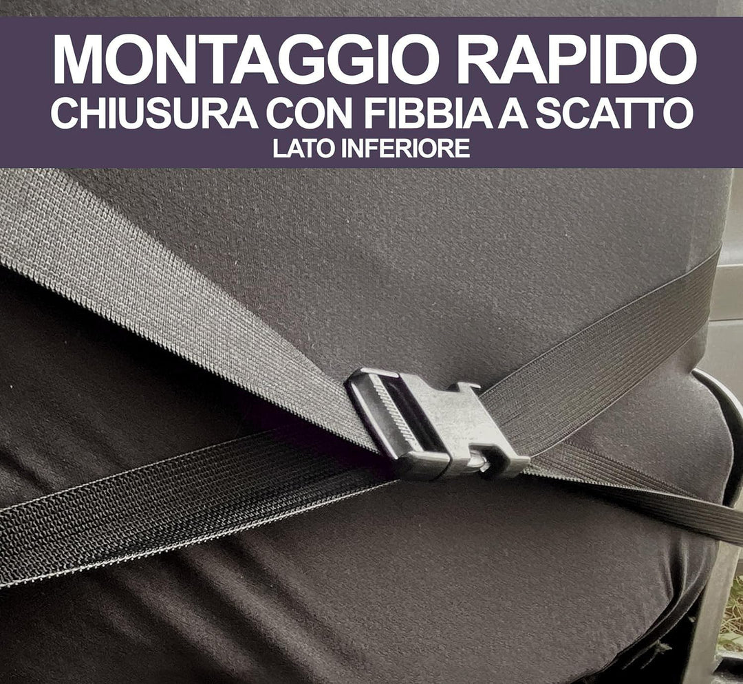 Rebeca Shop® Auto-Sitzbezüge Kompatibel für Smart | Hergestellt in Italien | Set Vordersitzbezüge Pa