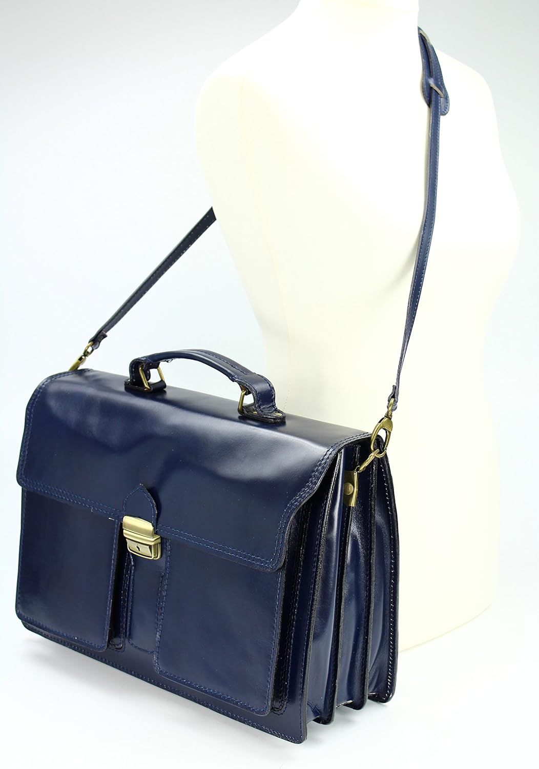 Belli Design Bag B italienische Leder Businesstasche Arbeitstasche Messenger Aktentasche Lehrertasch